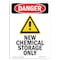 Signmission Safety Sign, OSHA Danger, 14" Height, Rigid Plastic, New Chemical Storage Only, Portrait OS-DS-P-1014-V-1455 - alternate 1